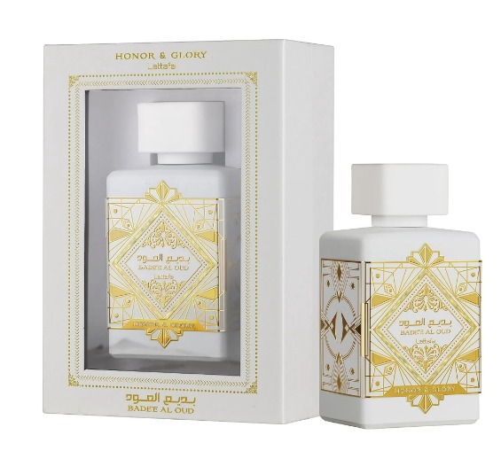 LATTAFA BADE'E AL OUD HONOR & GLORY WHITE EDP 3.4 oz