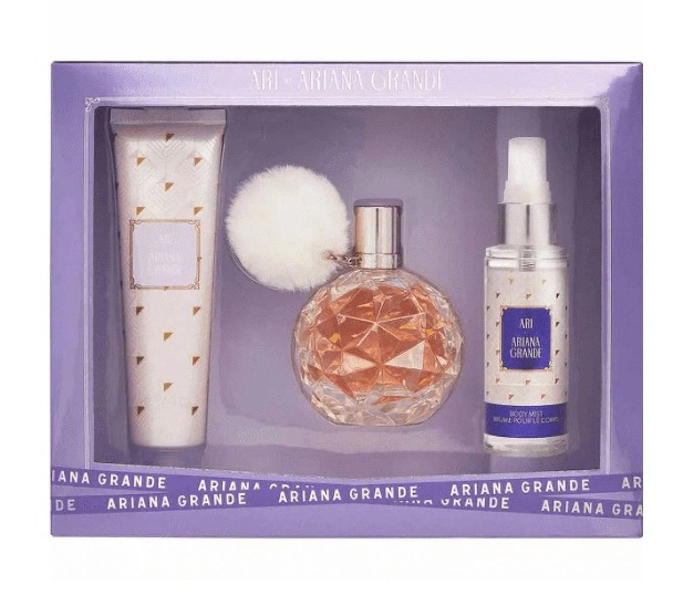 Ariana Grande Ari for Women – 3-Piece Gift Set: 3.4 oz EDP Spray, 4 oz Body Mist, 3.4 oz Body Lotion 