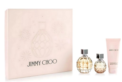 Jimmy Choo 3-Piece Gift Set for Women – 3.4 oz EDP, 1.4 oz EDP, 3.4 oz Body Lotion 