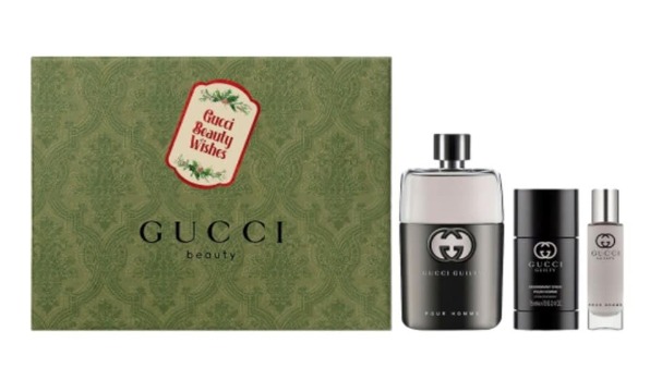 Gucci Guilty Pour Homme Eau de Toilette 3-Piece Set: 3.0 oz Eau de Toilette, 2.5 oz Deodorant Stick, and 0.5 oz Eau de Toilette Travel Spray