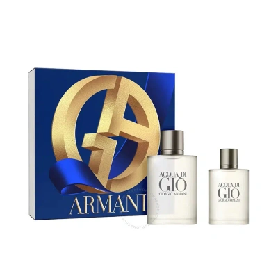 Giorgio Armani Men's Acqua Di Gio Gift Set: 3.4oz Eau de Toilette & 1.0oz Eau de Toilette. 