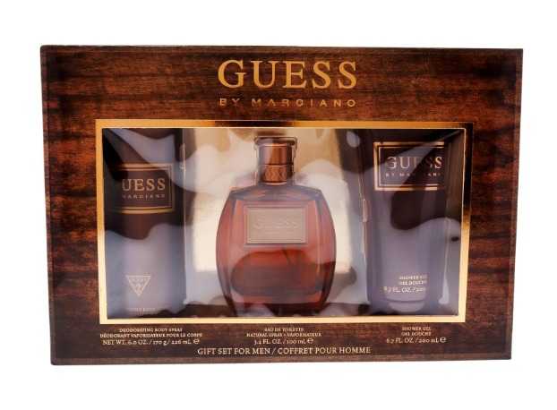 GUESS by Marciano 3-Piece Gift Set: 3.4 oz EDT Spray, 6.7 oz Shower Gel, and 6.0 oz Deodorizing Body Spray