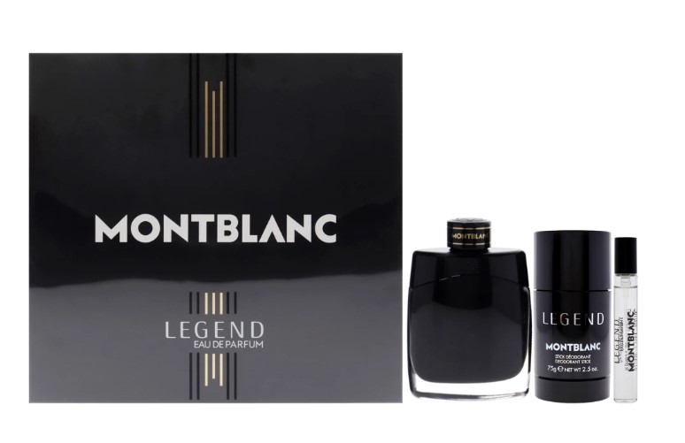 Mont Blanc Legend Men's 3-Piece Set: 3.3 oz EDP Spray, 0.25 oz EDP Spray, and 2.5 oz Deodorant Stick