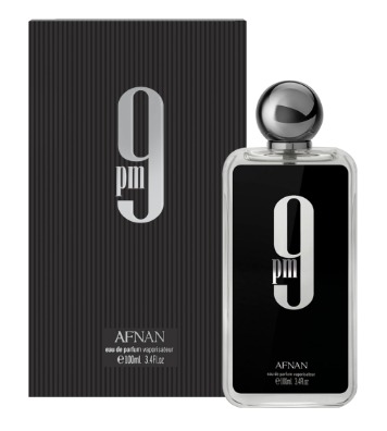 Afnan 9 PM Black For Men EDT Spray 3.3 Oz 