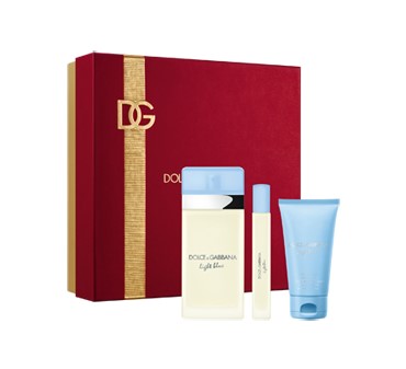 D&G Light Blue 3 PCS  EDP SP 3.4 oz with1.7oz Body Cream & Mini  for Women