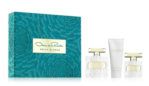 Oscar de la Renta Bella Blanca 3-Piece Gift Set for Women – 3.4 oz EDP Spray, 1.0 oz EDP Spray, 3.4 oz Body Lotion 