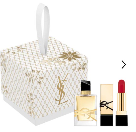 Yves Saint Laurent Libre 4-Piece Gift Set for Women – 3.0 oz EDP, 0.33 oz EDP, Mini Rouge Pur Couture Lipstick, 0.33 oz Body Lotion