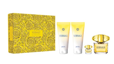 VERSACE YELLOW DIAMOND EDT 90 ML + BL 100 ML +BSG 100 ML+ EDT 5 ML