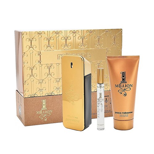 Paco Rabanne 1 Million M 3PC Set 3.4 EDT SP with 3.4 S Gel &mini