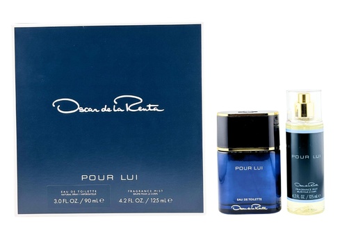 OSCAR POUR LUI 2 PC SET 3.0 oz EDT SP with 4.2 oz Mist for Men