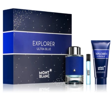 Mont Blanc Explorer Ultra Blue Men's EDP 3.3 oz  with 2.0 oz & 1.0 oz 