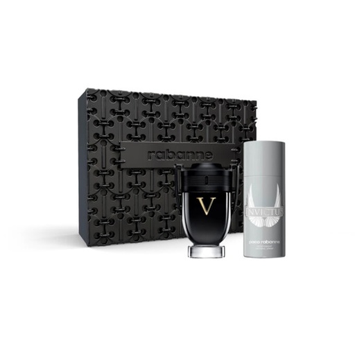 Paco Rabanne Invictus Victory EDP 2-Piece Gift Set for Men: 3.4oz EDP Spray & 5.0oz Deodorant Stick