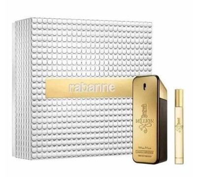 Paco Rabanne Men's 1 Million Gift Set: 3.4oz EDT & 10ml EDT Travel Spray