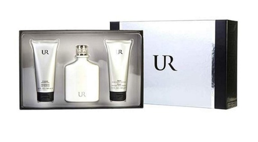 Ur by Usher for Men 3-Piece Set: 3.4 oz Eau de Toilette Spray, 3.4 oz Aftershave Tonic Spray, and 2.6 oz Deodorant Stick